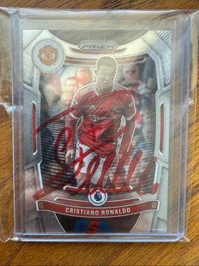 Cristiano Ronaldo Signed Soccer Trading Card - Red